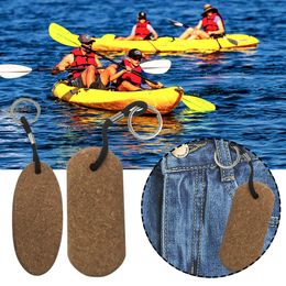 Water Sports Beach Travel Fishing Durable Pool Accessories Floating Buoy Key Chain Cork Ball Keychain Keyring Holder