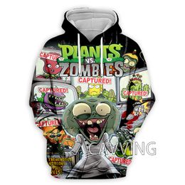 CAVVING 3D Printed Plant Vs Zombie Hoodies Hooded Sweatshirts Harajuku Tops Clothing for Women/men J01