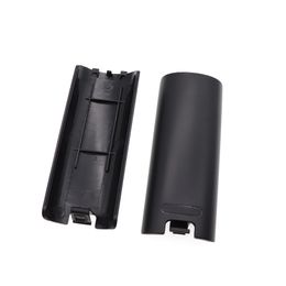 High quality For Nintendo Wii Remote Controller Battery Cover Replacement for Right Hand Back Pack Door (black & white)