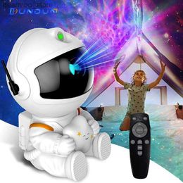 Arts and Crafts alaxy Star Projector LED Niht Liht Starry Sky Astronaut Porjectors Lamp For Decoration Bedroom Home Decorative Children ifts L49