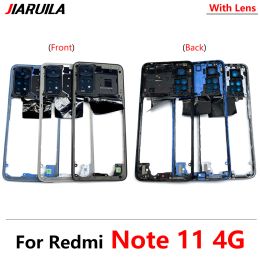 Original Housing Middle Frame Bezel replacement parts For Xiaomi Redmi Note 11 Global 4G / Note 11s Middle Plate Cover