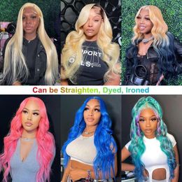 Full Lace Wig 613 Body Wave 13x4 13x6 360 HD Lace Front Wig Blonde Transparent Lace Frontal Wigs For Women 4x4 5x5 Closure Wig