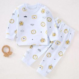 Clothing Sets Baby Boy Outfit Combed Cotton Long Sleeve Tops Pants Two Pieces Spring Autumn Infant Casual Girl