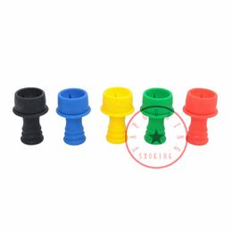 Latest Smoking Colourful Silicone Hookah Shisha Waterpipe Banger Beaker Bong Bubbler Philtre Tobacco Hole Bowl Cigarette Holder Easy Clean DHL