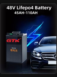 GTK bms 16s 48v lifepo4 ebike battery 60AH 85AH 100AH 110AH for 5000W Golf cart backup RV EV inverter Solar System