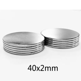 1/2/5/10PCS 40x2 Round Rare Earth Magnet N35 Thin Powerful Strong Magnetic Magnets 40x2mm N35 Neodymium Disc Magnet 40*2 mm