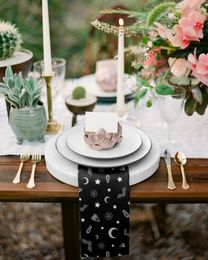 Gothic Mystical Pattern Table Napkins Cloth Set Handkerchief Wedding Party Placemat Birthday Banquet Tea Napkins
