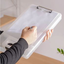 File Organiser A4 File Holder Plate Box Clamp Memo Clip Document Organiser Folder Office Stationery Storage Filing Bags