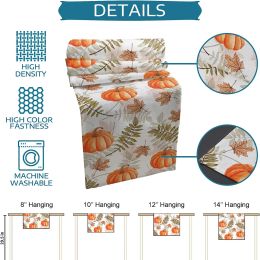 Fall Thanksgiving Pumpkin Maple Leaves Linen Table Runners Kitchen Table Decor Washable Dining Table Runners Wedding Decorations