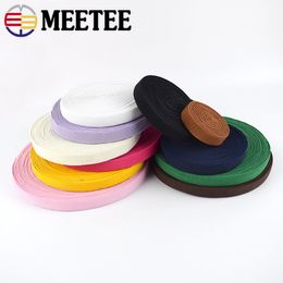 Meetee 5/10Meters 15mm Colorful Elastic Band Underwear Webbing Tape Pants Stretch Belt Clothes Rubber Strap DIY Sewing Articles