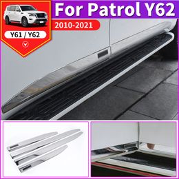 Body Trim Door Side Highlight Strip for Nissan Patrol Y62 2010-2021 2020 Bumper Strip Scratch Resistant Exterior Accessories