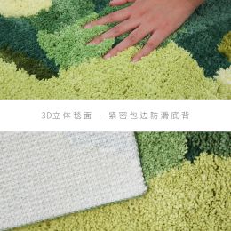 3D Stereo Moss Area Rug for Living Room Green Moss Carpet Bedroom Bedside Floor Mat Anti-slip Modern Shaggy Rugs Home Decor