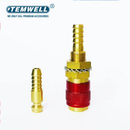 Water Cooled Gas Adapter Quick Connector Fitting For TIG Welding Torch or MIG Welding Torch Connector Soldering Supplies