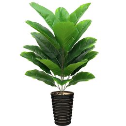 75cm 21 Forks Artificial Plants Fake Palm Tree Large Plastic Coconut Tree Faux Green Sago Cycas Leafs For Home Garden Room Decor