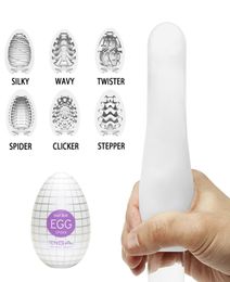 Realistic Vagina Men Masturbation EGG Silicone Soft Tight Pussy 6 Models Erotic Adult Toys Stimulator Massager Pleasure Device7460881