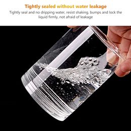 10pcs 30ml-150ml Clear plastic Cap Round Wide Mouth Plastic Storage Jars Container Clear Canister Transparent Travel Bottle Pot