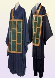 Anime costumes 2020 Comes Jujutsu Kaisen Getou Suguru Cosplay Wigs Men Japanese Monk Uniform Anime Comics Come L2208025992979