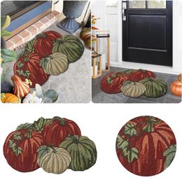 Carpets Thanksgiving Pumpkin Print Rug Slip Washable Welcome Door Mat Cute Fall Doormats For Indoor Outdoor Entrance L5