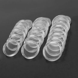 100 Pcs Coin Box Coin Holder Capsules Coin Case 32mm Clear Storage Container Portable Organiser Storage Box