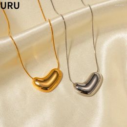 Chains Modern Jewellery Delicate Design One Layer Geometric Metallic Pendant Necklace For Girl Women Party Gift Accessories