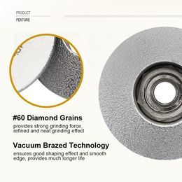 SHDIATOOL 2pcs Diamond Vacuum Brazed Profile Grinding Wheel Carving Sanding Disc Abrasive Tile Concrete Marble Ceramic Stone