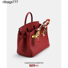 Bk Women Leather Handbags Bags Large Capacity Red Handheld Wedding Brides 2024 Small Commuter Crossbody