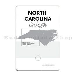 North Carolina Metal Plaque Living Room Painting Wall Cave Customised Living Room Tin Sign Poster