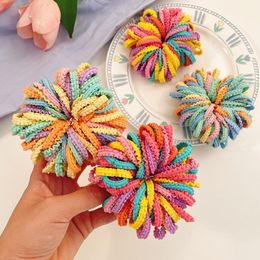 50Pcs/Lot Spring Summer Children Hair Accessories Elastic Rubber Bands Small Leather Rope Braiding Head Scrunchy Girls Headdress