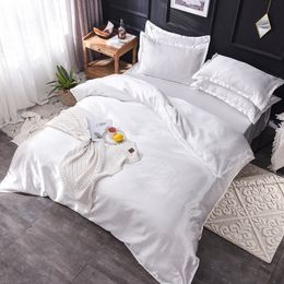 Pure White Duvet Cover 220x240 With Pillowcase,Queen/Super King Size Quilt Cover Bedding Set,Bed Sheet Single/Double