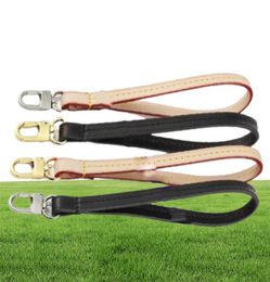 Top Quality Bag Parts Replacement Real Vachetta Calf Leather Wristlet Holder Strap For Designer Toilet Pouch Toiletry Kit Zippy Cl7647172