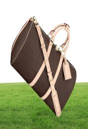 55cm Genuine Leather 50cm DUFFLE Travel Bag Attractive tote shoulder Cross Body Suitcases Men039s Duffel Outdoor Packs Bags Stu8305529