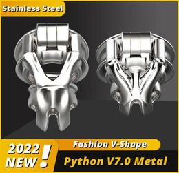 2022 316 Stainless Steel Python V7.0 3D Printed Male Device Cobra Cock Mamba Cage Penis Ring Adult Sex Toys7120809