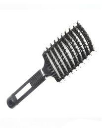 Women Hair Scalp Massage Comb Bristle Nylon Hairbrush Wet Curly Detangle Hair Brush for Salon Hairdressing Styling Tools1610009