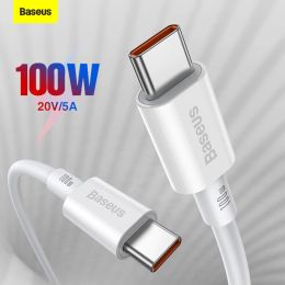 Shavers Baseus 100w Usb Type C to Type C Fast Charging Cable for Book Pro Huawei Xiaomi Lenovo Laptop Mobie Phone Quick Charger Cable