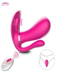 Vibrating Panties Sex Toys for Woman Wearable Butterfly Dildo Vibrator Wireless Remote Control Vibrator Anal Sex Toys for Couple M6309929