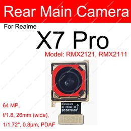 Back Front Camera For Realme X7 X7 Pro 5G Front Selfie Facing Rear Main Camera Flex Cable Replacement Parts