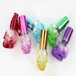 8ml Mini Empty Portable Travel Refillable Bottles Skull Shape Glass Perfume Bottles Sample Perfume Bottle7877574