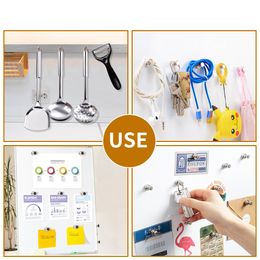 1-15Pcs Refrigerator Magnets Magnetic Push Pins Neodymium Magnet Pins Magnetic Thumb Tacks Sucker for Whiteboard Fridge Kitchen