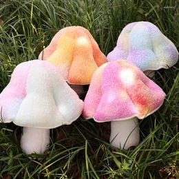 Pillow Cute Colorful Small Mushroom Throw Pillows Children's Room Home Decor Ornament Plush Doll