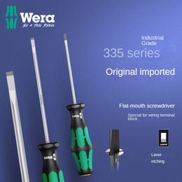 WERA 335 Series Slotted Screwdriver Ultra Hard Industrial Grade Driver Screwdrivers Extended Anti Slip