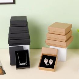 12pcs/Lot Jewellery Boxes Display Storange Paper Box For Necklaces Bracelets Earrings Square Organiser Party Gift Box