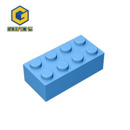 Gobricks Building Blocks Thick Figures Bricks 2x4 Dots Educational Creative Compatible With 3001 Plastic Toys For Children