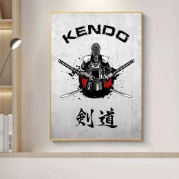 Vintage Japan Martial Arts Judo Jujitsu Karate Do Kendo Taekwondo Posters Canvas Painting Picture Wall Home Room Decor Gift