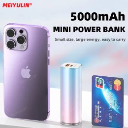 MEIYULIN 5000mAh Mini Power Bank USB PD20W Fast Charging Portable Powerbank External Spare Battery For iPhone 14 Samsung Xiaomi