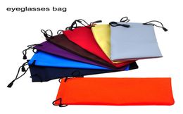 Whole ultrafine Fibres Sunglasses Bags Pouch Soft Eyeglasses Bag Glasses Case Many Colours Mixed Eyewear Accessories2618881