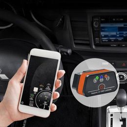 ICar2 V2.2 OBD Bluetooth 3.0 Car Fault Detector Black and Orange Model Support Upgrade for Android/PC/IOS Code