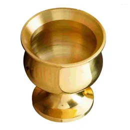 Wine Glasses Water Offering Cup Brass Altar Sacrificial Tea Goblet Decorative Fortune For Yoga Meditation Temple