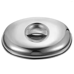 Plates Home Portable Stainless Steel Cover Dish Dust Durable Mini Lid