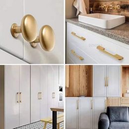 Light Luxury Kitchen Cabinet Wardrobe Drawer Handle Cabinet Door Handle Modern Minimalist Golden Cabinet