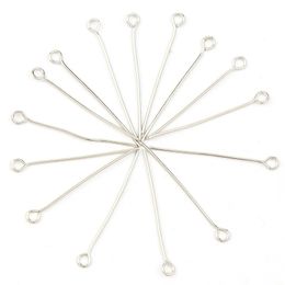 200pcs/bag Mixed Metal 16 18 20 22 24 26 mm Eye Head Pins Needles For Diy Jewellery Making Jewellery Accessories Supplies